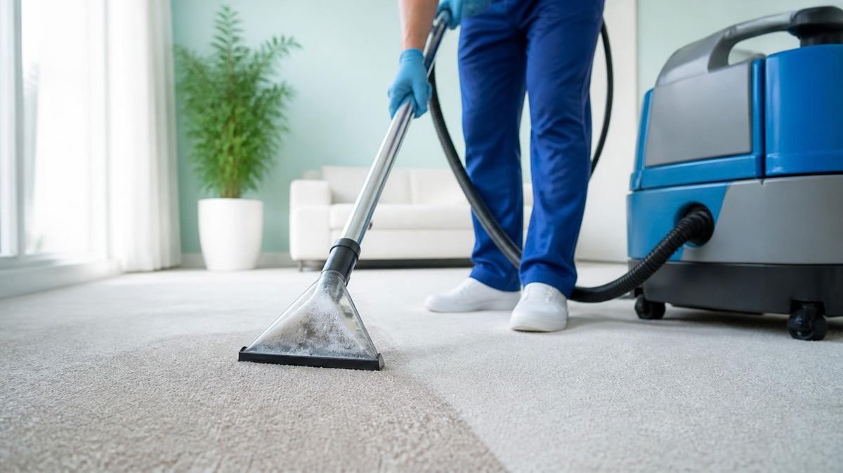 Nettoyage d'une moquette par injection-extraction